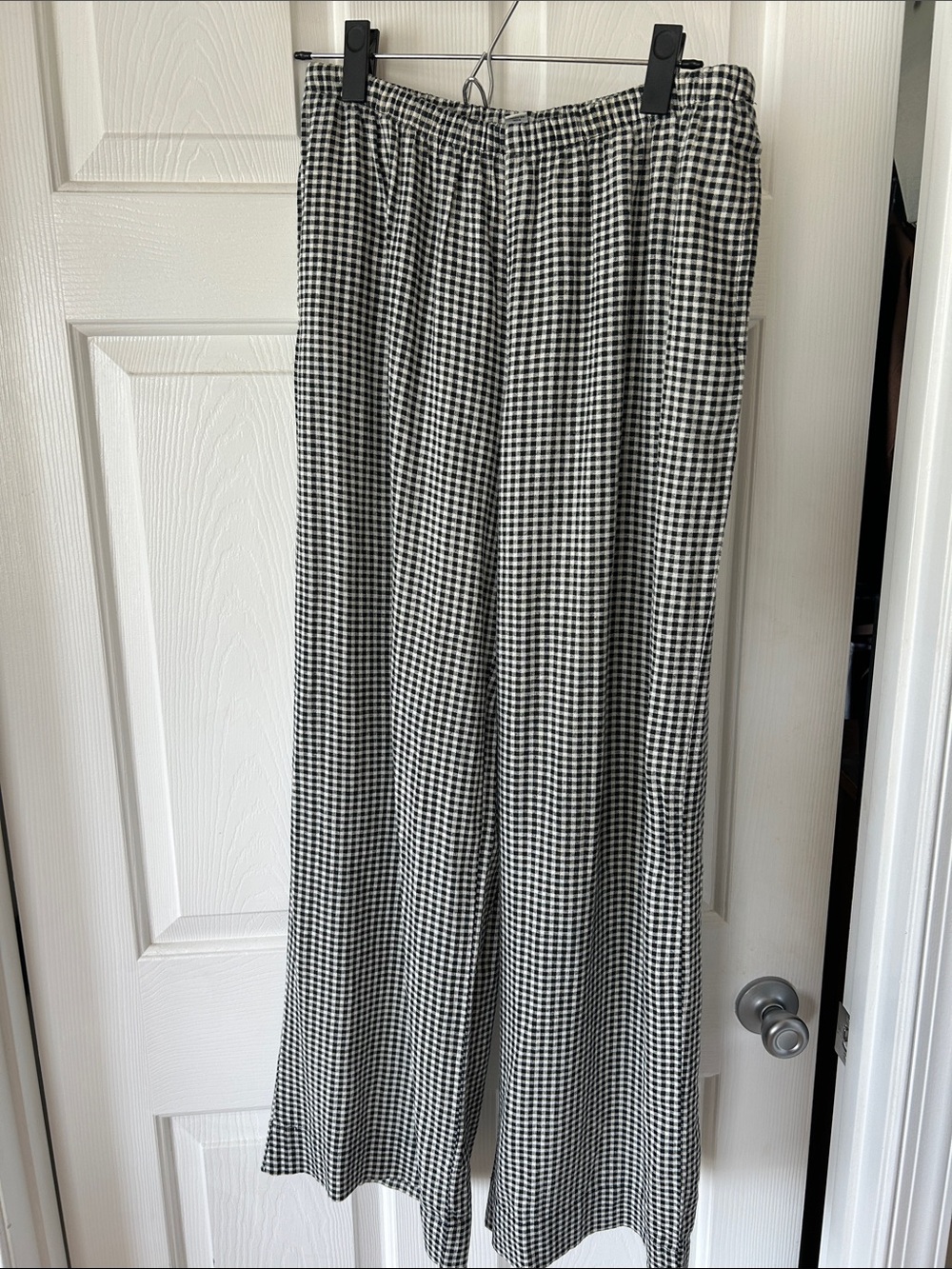 a new day Black & White Gingham Wide Leg Pants